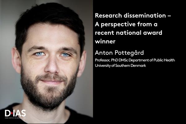 <strong>Research dissemination – A perspective from a recent national award winner</strong><br>Anton Pottegård, Professor, PhD DMSc<br>Department of Public Health<br>University of Southern Denmark&nbsp;<br><br><strong>About the event</strong><br>Research communication is part of a researcher's responsibility. Researchers are often told this, but rarely told why. For many, communication ends up at the bottom of the list, and for some it is simply not their favorite part of the job. Communicating out of duty, or to please the university, rarely leads anywhere. In this talk, Professor Anton Pottegård (SDU) starts with the question researchers seldom ask before they begin: why communicate at all? The answer decides what to communicate, where, and whether to do it at all. He uses his own strategy as a starting point, including what has not worked. He also covers a return he did not expect: dialogue with the public has made his group's research more relevant (and easier to fund!).<br>Earlier this year, he was awarded the National Research Communication Award by the Danish Agency for Higher Education and Science. You can follow his Instagram channel <a data-cke-saved-href="https://eur03.safelinks.protection.outlook.com/?url=https%3A%2F%2Fwww.instagram.com%2Fantonpottegaard%3Fstkn%3DMTV0bXc3bHJieWN0dA%3D%3D&amp;data=05%7C02%7Colim%40sdu.dk%7C383e3c7e6e4849d34a3508df15664f47%7C9a97c27db83e4694b35354bdbf18ab5b%7C0%7C0%7C639253201347905036%7CUnknown%7CTWFpbGZsb3d8eyJFbXB0eU1hcGkiOnRydWUsIlYiOiIwLjAuMDAwMCIsIlAiOiJXaW4zMiIsIkFOIjoiTWFpbCIsIldUIjoyfQ%3D%3D%7C0%7C%7C%7C&amp;sdata=xNebBE2jOIOKmQEZaUPPqaixON5mM6l1qVVjwzu68S4%3D&amp;reserved=0" href="https://eur03.safelinks.protection.outlook.com/?url=https%3A%2F%2Fwww.instagram.com%2Fantonpottegaard%3Fstkn%3DMTV0bXc3bHJieWN0dA%3D%3D&amp;data=05%7C02%7Colim%40sdu.dk%7C383e3c7e6e4849d34a3508df15664f47%7C9a97c27db83e4694b35354bdbf18ab5b%7C0%7C0%7C639253201347905036%7CUnknown%7CTWFpbGZsb3d8eyJFbXB0eU1hcGkiOnRydWUsIlYiOiIwLjAuMDAwMCIsIlAiOiJXaW4zMiIsIkFOIjoiTWFpbCIsIldUIjoyfQ%3D%3D%7C0%7C%7C%7C&amp;sdata=xNebBE2jOIOKmQEZaUPPqaixON5mM6l1qVVjwzu68S4%3D&amp;reserved=0">here</a>.&nbsp;<br><br>As the Minister for Higher Education, Science and Digitalization, Christina Egelund, said regarding his award:&nbsp;<br><br><em>“With his lively and clearly competent manner, Anton Pottegård manages to cut through the noise and a sea of opinions with knowledge and facts. It is incredibly important for our society and the democratic discourse that researchers also succeed in reaching ordinary Danes. It takes courage and great dedication to venture into the debate on, for example, pharmaceuticals and the use of medication, where emotions can run high and misinformation flourishes. Everyone benefits when we have more dialogue based on credible and research-based knowledge”.</em><br><br><strong>About the speaker</strong><br>Anton Pottegård is a clinical pharmacist by training and professor of pharmacoepidemiology and clinical at the Department of Public Health. He leads a research group of about 50 people that uses the Danish health registers to study how medicines are used and what effects they have. He once ran an ice cream shop and later a jewellery company. He communicates research widely, including on LinkedIn, Facebook and Instagram, and received the Danish Research Communication Prize 2026.<br><br>The event is organized by <a data-cke-saved-href="https://www.sdu.dk/en/forskning/dias/people/chairs/kim-klyver" href="https://www.sdu.dk/en/forskning/dias/people/chairs/kim-klyver">Kim Klyver</a>.